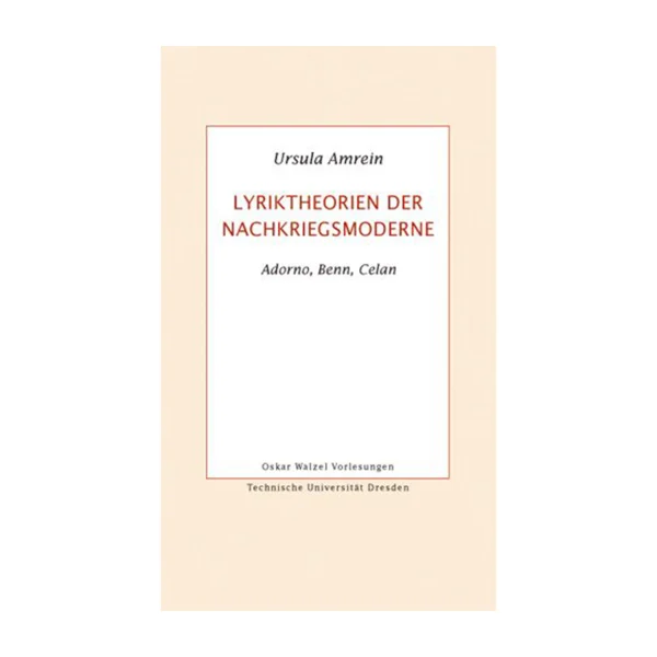 Cover "Lyriktheorien der Nachkriegsmoderne"; © THELEM