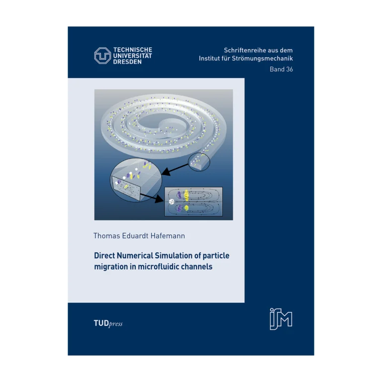 Cover " Direct Numerical Simulation of particle migration in microfluidic channels"; © THELEM