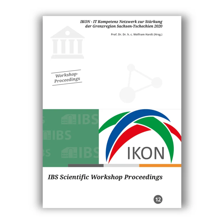 Cover "IKON - IT Kompetenz Netzwerk zur Stärkung der Grenzregion Sachsen-Tschechien 2020"; © THELEM