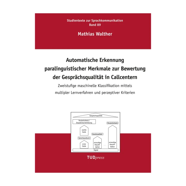 Cover "Automatische Erkennung paralinguistischer Merkmale zur Bewertung der Gesprächsqualität in Callcentern"; © THELEM
