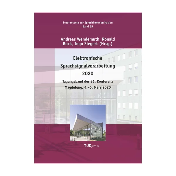 Cover "Elektronische Sprachsignalverarbeitung 2020"; © THELEM