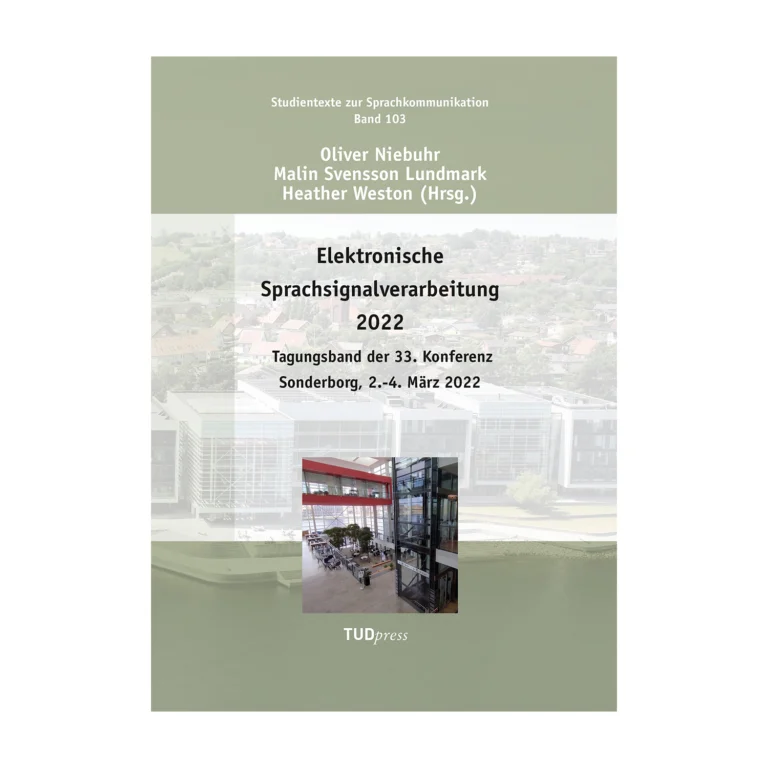 Cover "Elektronische Sprachsignalverarbeitung 2022"; © THELEM