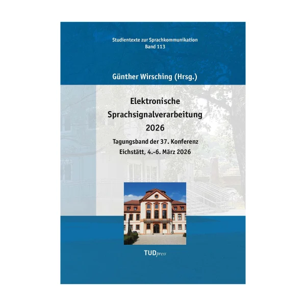 Cover "elektronische Sprachsignalverarbeitung 2026"; © THELEM